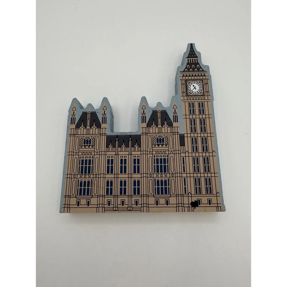 Cat's Meow‎ Big Ben Eiffel Tower California Mission Wood Set